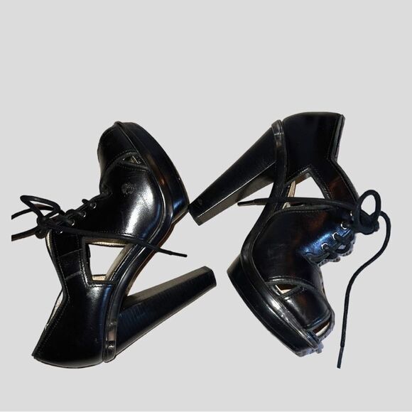 Michael Michael Kors black open toe heels! - Picture 5 of 9